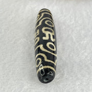 Natural Powerful Tibetan Old Oily Agate 8 Eyes Om Mani Padme Hum Dzi Bead Heavenly Master (Tian Zhu) 六字箴言八眼天珠 15.12g 59.0 by 13.0mm - Huangs Jadeite and Jewelry Pte Ltd