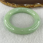 Natural Type A Full Apple Green Jadeite Bangle 61.62g Inner Diameter 50.1mm 11.5 by 11.3mm (External and Internal Lines) - Huangs Jadeite and Jewelry Pte Ltd
