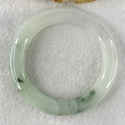 Type A Jelly Faint Green with Green Piao Hua Jadeite Bangle 77.72g Internal Diameter 55.4mm 11.8 by 12.0mm (Internal Line) - Huangs Jadeite and Jewelry Pte Ltd