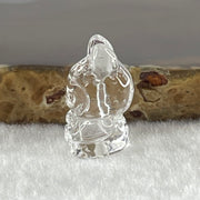 Natural Clear Quartz Labubu Charm Display 3.68g 19.2 by 12.5 by 11.3mm - Huangs Jadeite and Jewelry Pte Ltd
