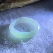 Type A Light Green Jadeite Ring 2.54g 4.6 by 3.4mm US7.25 HK16 (Internal Line) - Huangs Jadeite and Jewelry Pte Ltd