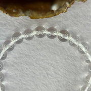 Natural Clear Quartz Bracelet 天然白水晶手链 18.70g 16.5cm 8.4mm 24 Beads - Huangs Jadeite and Jewelry Pte Ltd