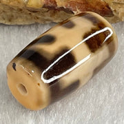 Natural Powerful Tibetan Old Oily Agate Patina Guiren Tairen Human Dzi Bead Totem Amulet Heavenly Master (Tian Zhu) 贵人天诛 4.92g 20.1 by 11.9mm - Huangs Jadeite and Jewelry Pte Ltd