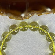 Natural Libyan Moldavite Meteorite Crystal Beads Bracelet 41.02g 18cm 13.1mm 16 Beads - Huangs Jadeite and Jewelry Pte Ltd