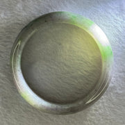 Type A Deep Lavender with Spicy to Dark Green Patches Jadeite Bangle Internal Diameter 58.4mm 71.02g 14.9 by 8.9mm (Very Slight External Rough) - Huangs Jadeite and Jewelry Pte Ltd
