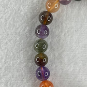 Natural Multi Treasures Mixed Quartz Beads Bracelet 15.99g 16cm 7.8mm 25Beads - Huangs Jadeite and Jewelry Pte Ltd