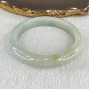 Type A Light Blueish green with Faint Green Jadeite Bangle 49.90g Internal Diameter 57.1mm 11.5 by 8.5mm (Very Slight Internal Lines) - Huangs Jadeite and Jewelry Pte Ltd