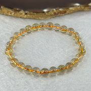 Natural Golden Rutilated Quartz Beads 天然金发水晶手链 13.60g 16cm 7.3mm 27 Beads - Huangs Jadeite and Jewelry Pte Ltd