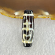 Natural Powerful Tibetan Old Oily Agate Double Nectar Vessel Dzi Bead Heavenly Master (Tian Zhu) 花蜜容器眼天珠 10.37g 39.3 by 13.5mm - Huangs Jadeite and Jewelry Pte Ltd