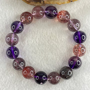 Very Very Good Natural Super 7 Beads Bracelet 39.96g 12.3mm 15cm 16Beads - Huangs Jadeite and Jewelry Pte Ltd