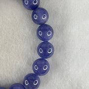 Above Average Grade Natural Blue Tanzanite Beads Bracelet 43.01g 16cm 11.2mm 18 Beads - Huangs Jadeite and Jewelry Pte Ltd