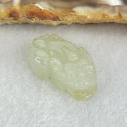 Type A Jelly Faint Green Jadeite Pixiu Charm 3.32g 19.7 by 11.8 by 7.2mm - Huangs Jadeite and Jewelry Pte Ltd