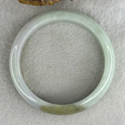 Type A Light Blueish Green with Brown and Lavender Jadeite Bangle Internal Diameter 58.3mm 58.11g 14.0 by 7.7mm (Slight Internal Lines) - Huangs Jadeite and Jewelry Pte Ltd