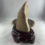 Natural Citrine Rough Irregular Shaped Display with Wooden Stand 719.31g 125.5 by 97.0 by 152.5mm - Huangs Jadeite and Jewelry Pte Ltd