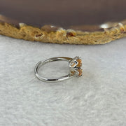 Yellow Moissanite in 925 Sliver Ring (Adjustable Size) S925银黄莫桑石戒指 2.61g 8.8 by 5.0mm - Huangs Jadeite and Jewelry Pte Ltd