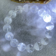 Natural White Phantom Quartz Beads Bracelet 68.81g 20cm 14.8mm 16 Beads - Huangs Jadeite and Jewelry Pte Ltd
