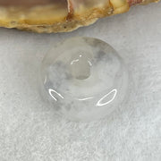 Type A Semi Icy Light Lavender With Wuji Grey Jadeite Ping An Kou Charm/Pendant 2.00g 13.2 by 5.7mm - Huangs Jadeite and Jewelry Pte Ltd