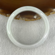 Type A Natural Green with Lavender Jadeite Bangle 41.07g Inner Diameter 50.0mm 13.9 by 6.5mm (Close to Perfect) - Huangs Jadeite and Jewelry Pte Ltd