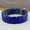 Natural Precious Gemstone Lapis Lazuli Bracelet 57.10g 16.5cm 18.0 by 13.2 by 6.2mm 15 pcs - Huangs Jadeite and Jewelry Pte Ltd