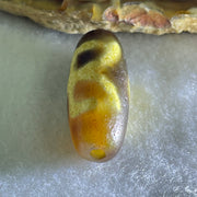 Natural Powerful Tibetan Old Oily Agate Patina Guiren Tairen Human Dzi Bead Totem Amulet Heavenly Master (Tian Zhu) 贵人天诛 5.37g 28.3 by 11.6mm - Huangs Jadeite and Jewelry Pte Ltd