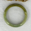 Type A Green with Yellow Brown Jadeite Bangle 55.37g 12.7 by 8.6 mm Internal Diameter 54.6mm (Slight Internal Lines) - Huangs Jadeite and Jewelry Pte Ltd