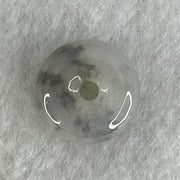 Type A Semi Icy Light Lavender With Wuji Grey Jadeite Ping An Kou Charm/Pendant 2.65g 14.6 by 6.0mm - Huangs Jadeite and Jewelry Pte Ltd