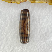 Natural Powerful Tibetan Old Oily Agate Sky Door Serenity 1 Eye Dzi Bead Heavenly Master (Tian Zhu) 一眼天诛 8.00g 35.9 by 4.9mm - Huangs Jadeite and Jewelry Pte Ltd