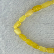 Natural Butterscotch Amber Beads Bracelet 2.29g 15.5cm 5.1mm 24pcs - Huangs Jadeite and Jewelry Pte Ltd
