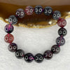 Very Very High End Natural Black Super 7 Crystal Bracelet 17 Beads 13.0mm 48.17g - Huangs Jadeite and Jewelry Pte Ltd