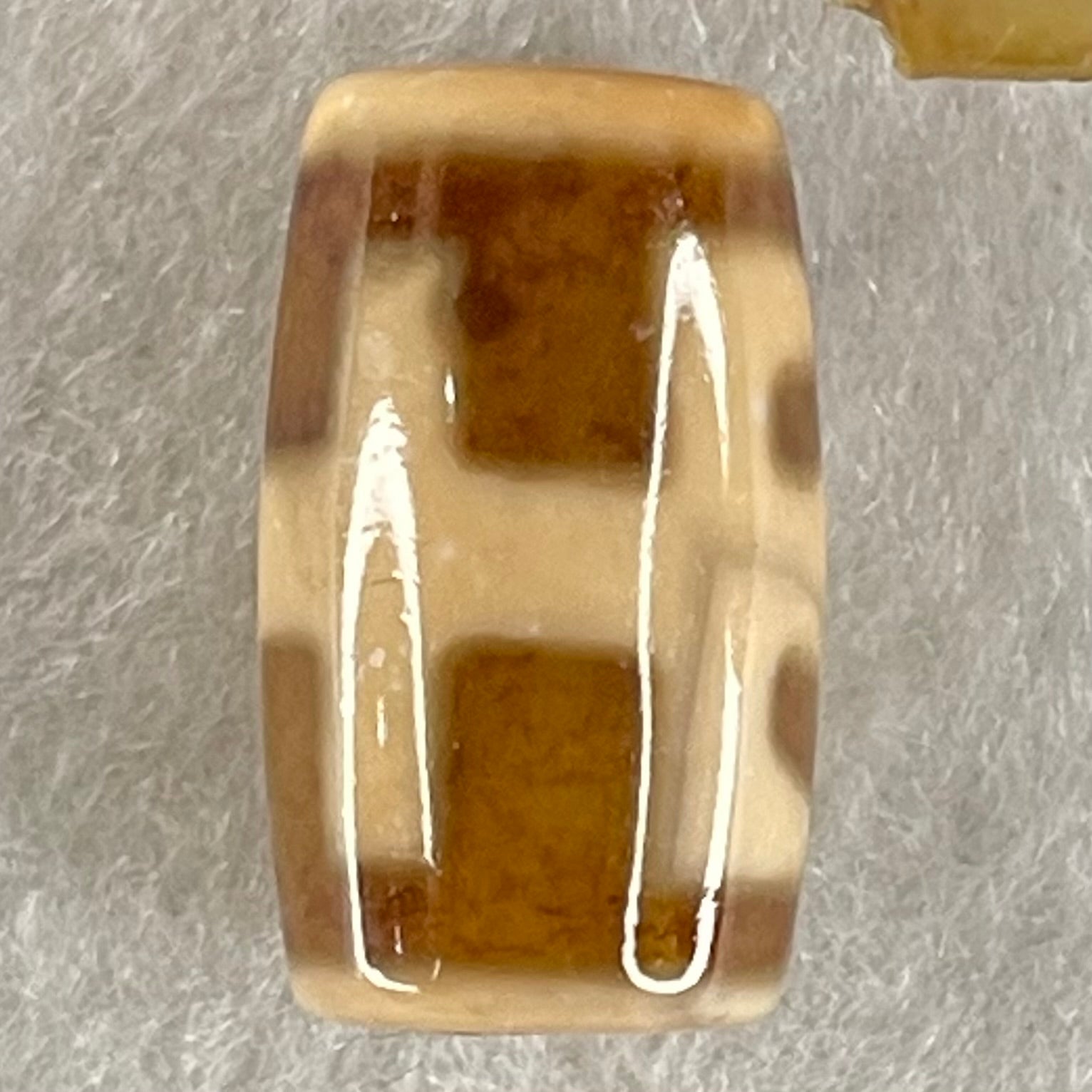 Natural Powerful Tibetan Old Oily Agate Patina Guiren Tairen Human Dzi Bead Totem Amulet Heavenly Master (Tian Zhu) 贵人天诛 4.76g 19.9 by 11.7mm - Huangs Jadeite and Jewelry Pte Ltd