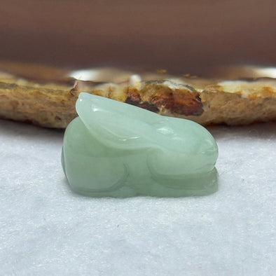 Type A Faint Green Jadeite Rabbit Pendant 8.12g 25.8 by 11.0 by 17.0mm