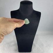 Certified Natural Type A Light Green Jadeite Milo Laughing Buddha Pendant 4.47g 21.7 by 23.3 by 6.0mm - Huangs Jadeite and Jewelry Pte Ltd