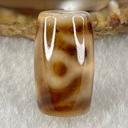 Natural Powerful Tibetan Old Oily Agate Patina Guiren Tairen Human Dzi Bead Totem Amulet Heavenly Master (Tian Zhu) 贵人天诛 4.87g 19.6 by 11.7mm - Huangs Jadeite and Jewelry Pte Ltd