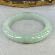 Type A Light Green with Green Patch Jadeite Bangle Internal Diameter 51.9mm 49.83g 11.2 by 8.6mm (Very Slight Internal Line) - Huangs Jadeite and Jewelry Pte Ltd