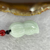 Type A Sky Blue Jadeite Peanut Necklace 10.98g 28.0 by 13.2 mm - Huangs Jadeite and Jewelry Pte Ltd