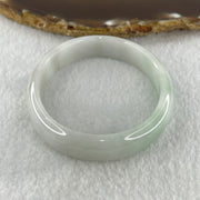 Natural Type A Faint Green Faint Lavender Jadeite Oval Bangle 33.20g Inner Diameter 54.9mm 11.7 by 6.3mm (Very Very Slight Internal Lines) - Huangs Jadeite and Jewelry Pte Ltd