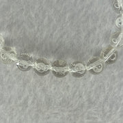 Natural Clear Quartz Beads with Inscription Bracelet 17.96g 16.5cm 8.4mm 23 Beads - Huangs Jadeite and Jewelry Pte Ltd