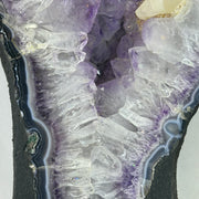 Natural Tree Shape Amethyst Cave with Wooden Stand Display 27,441.2g 410 by 235.0 by 505.0mm - Huangs Jadeite and Jewelry Pte Ltd