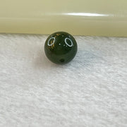 Type A Dark Green Jadeite Loose Bead for Bracelet/Necklace/Earrings/Rings 1.45g 9.4mm - Huangs Jadeite and Jewelry Pte Ltd