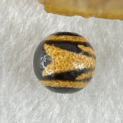 Natural Powerful Tibetan Old Oily Agate Patina Guiren Tairen Human Dzi Bead Totem Amulet Heavenly Master (Tian Zhu) 贵人天诛 15.3g 10.4 by 10.6mm - Huangs Jadeite and Jewelry Pte Ltd