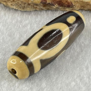 Natural Powerful Tibetan Old Oily Agate One Eye Earthly Dzi Bead Heavenly Master (Tian Zhu) 一眼天诛 9.20g 38.5 by 12.4mm - Huangs Jadeite and Jewelry Pte Ltd