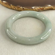 Type A Blueish Green Jadeite Bangle Internal Diameter 55.9mm 68.11g 11.4 by 10.8mm  (Slight Internal Lines) - Huangs Jadeite and Jewelry Pte Ltd
