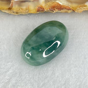 Type A Wuji Grey with Green Cabouchon Jadeite Stone For Setting 3.01g 18.4 by 12.0 by 6.8mm - Huangs Jadeite and Jewelry Pte Ltd