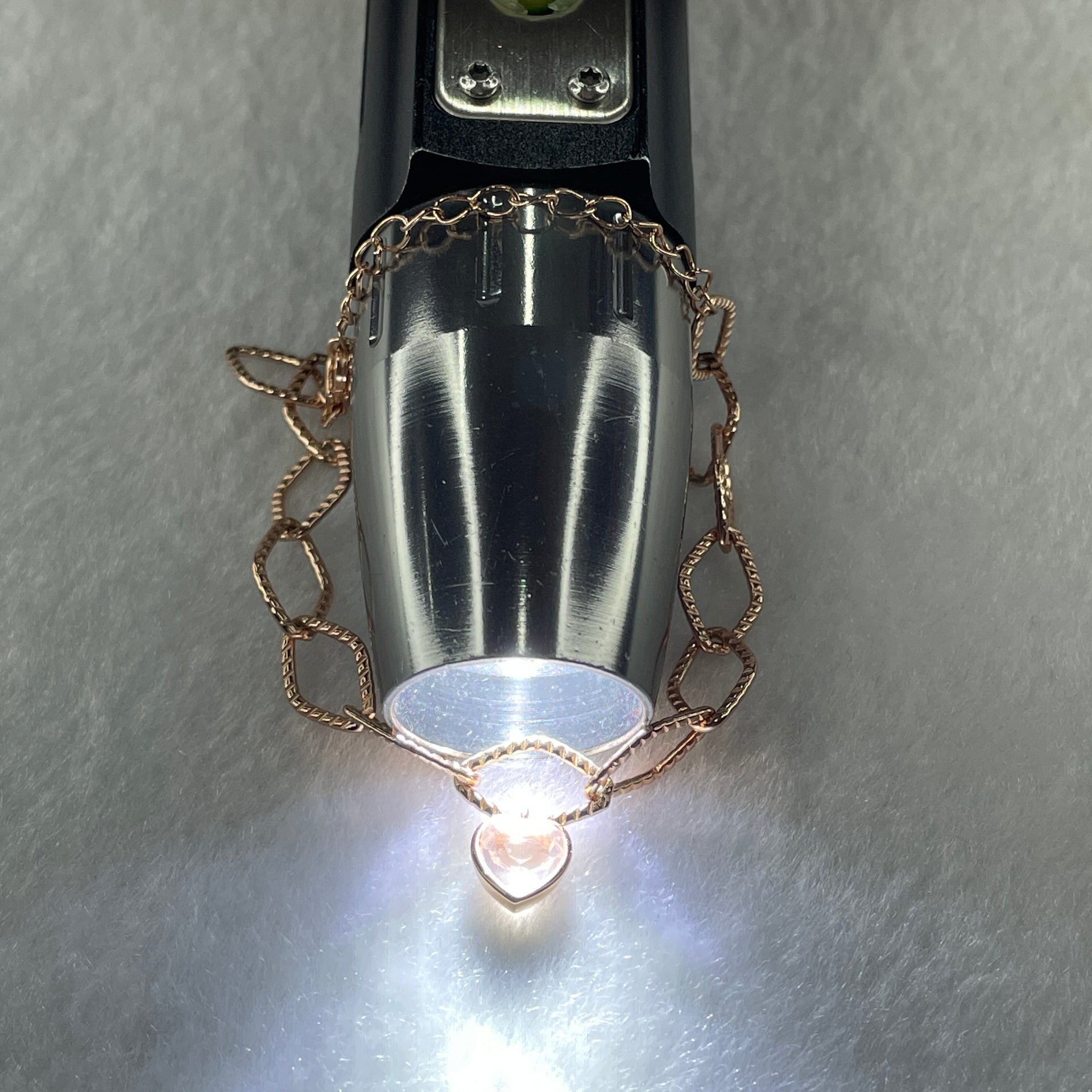 Natural Rose Quartz In 925 Sliver Rose Gold Color Bracelet 3.87g 7.3 by 7.0 by 3.8mm (Adjustable Size) - Huangs Jadeite and Jewelry Pte Ltd