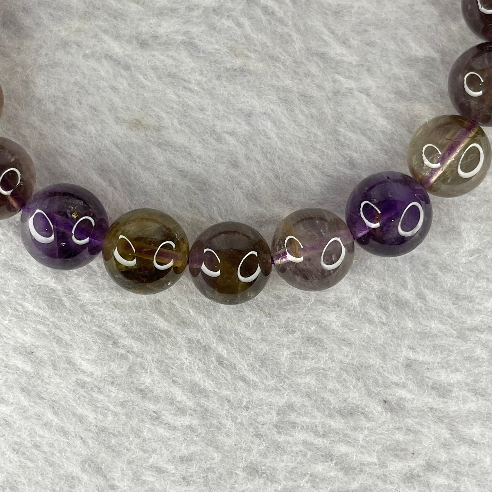 Natural Auralite Crystal Bracelet 极光手链 25.33g 9.8 mm 20 Beads - Huangs Jadeite and Jewelry Pte Ltd
