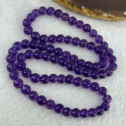 Good Grade Natural Amethyst Necklace 40.44g 52cm 7.3mm 79 Beads - Huangs Jadeite and Jewelry Pte Ltd