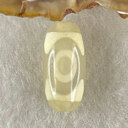 Natural Powerful Tibetan Old Oily Agate 3 Eyes Dzi Bead Heavenly Master (Tian Zhu) 三眼天诛 2.41g 19.3 by 9.4mm - Huangs Jadeite and Jewelry Pte Ltd