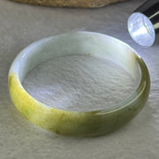 Type A Light Lavender with Brownish Green Patches 57.92g Inner Diameter 57.4mm 13.6 by 13.6 by 5.6mm - Huangs Jadeite and Jewelry Pte Ltd