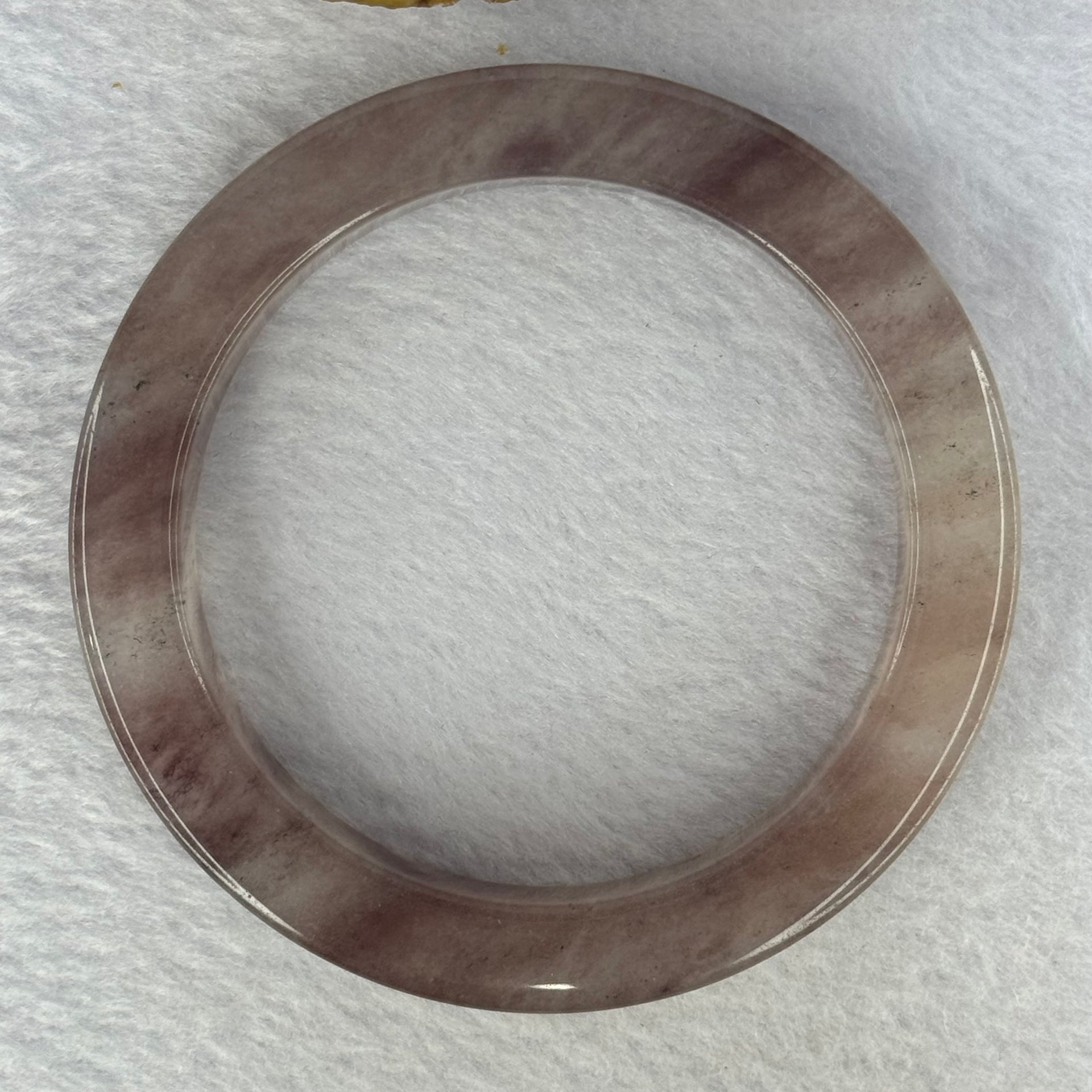 Transparent Purple Quartzite Jade Bangle 天山玉手镯 Internal Diameter 63.9mm 81.99g 13.6 by 11.0mm - Huangs Jadeite and Jewelry Pte Ltd