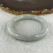 Type A Natural Light Green Jadeite Bangle 62.13g Inner Diameter 57.8mm 11.0 by 10.7mm (Very Very Slight Internal Lines) - Huangs Jadeite and Jewelry Pte Ltd